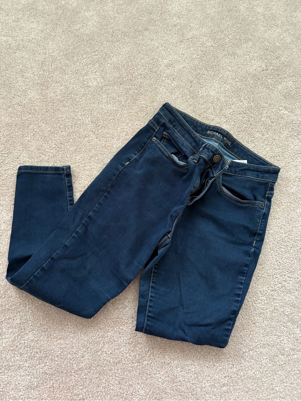 Michael Kors Women's Navy Skinny Stretch Jeans